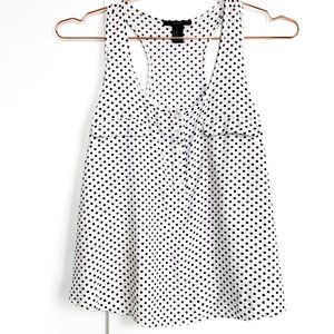 forever 21 polka dot racer back tank top
